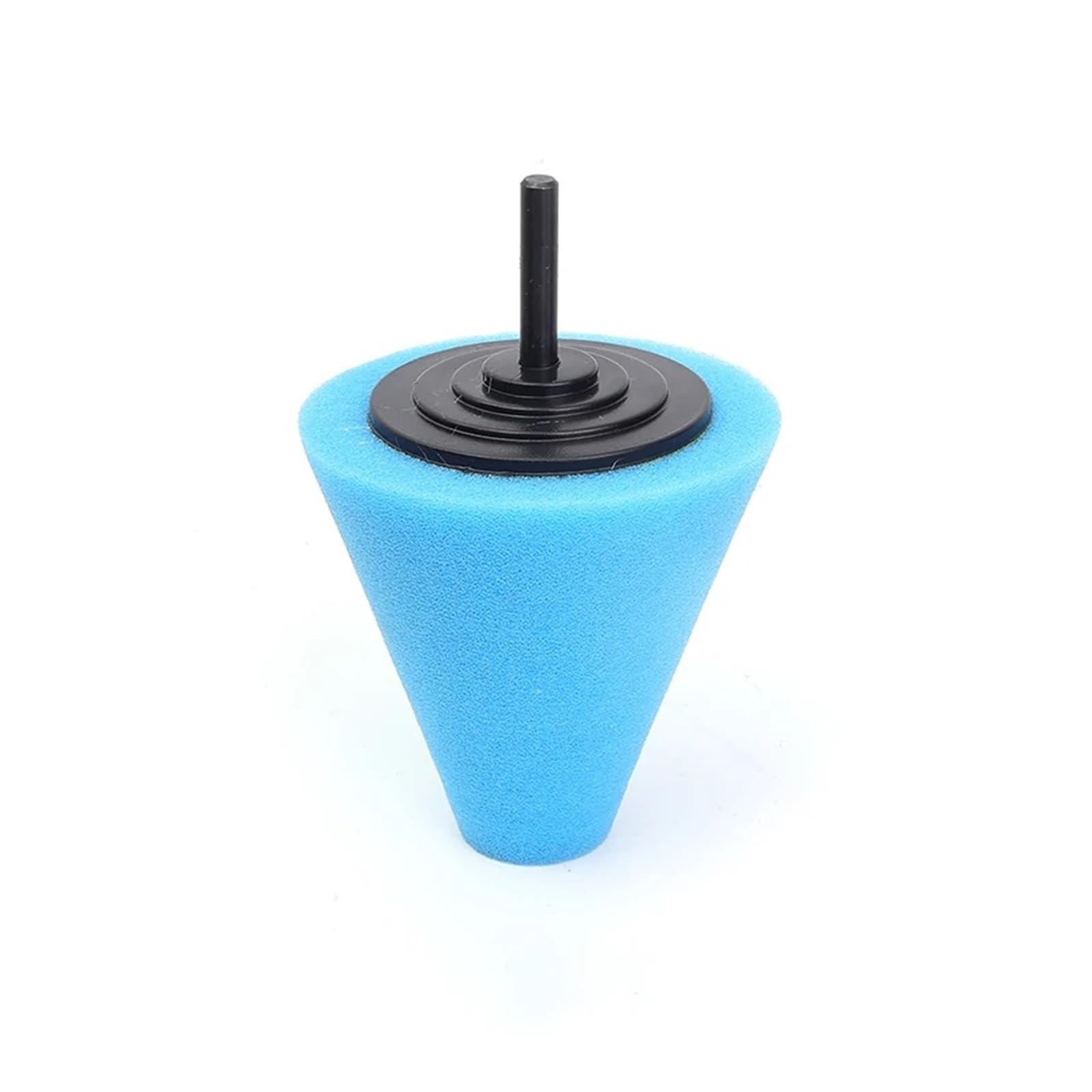 Polierkegel-Polierpad aus Schaumstoff-Schwammkugel for Autobohrmaschine, Radnaben-Detailing-Set, konisches Polierwerkzeug, Reinigungszubehör(B-Blue)