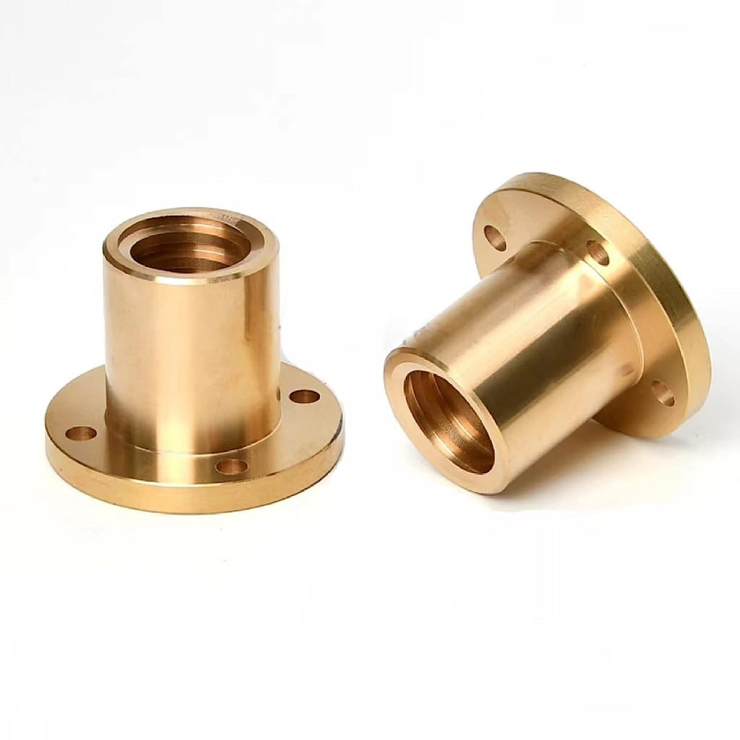 2Pcs T10 10mm T10 x 14 Tr10 x 14 Brass Nuts Used in Lead Screw 3D Printer Z Axis