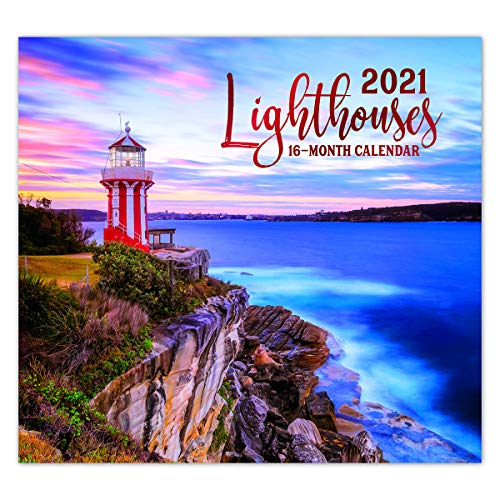 2021 Lighthouses 16-Month Wall Calendar for Planning, Scheduling, and Organizing