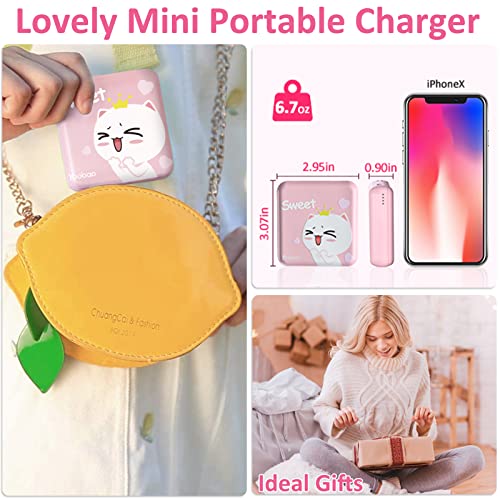 Yoobao Portable Charger 10000Mah, Usb-C (In & Out) 20W Fast Charging Mini Power Bank Cute Stuff For Girls, Pd3.0+Qc4.0 Cell Phone Battery Pack For Iphone 14 13 12 Pro, Ipad, Samsung Google Lg (Pink) #TOP5