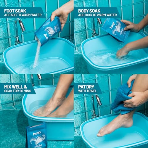Image of hoop Epsom Salt Fragrance Free | Epsom Salt for Foot Soak | 400g