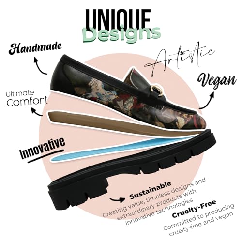 Image of DOGO Penny Loafers for Women - Handmade and Vegan Leather Platform Loafers for Women