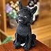 Cucciolo di Peluche farcito Carino Seduto Giocattoli Pinscher in Miniatura Morbido Peluche Cane Realistico farcito Cane Nero Giocattoli di Peluche 22 cm A