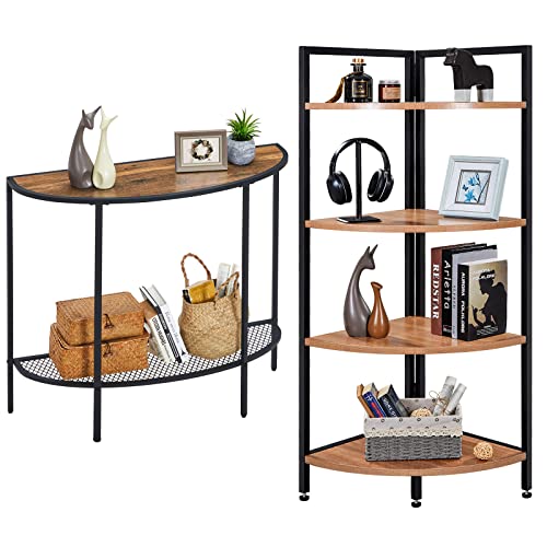 SAYGOER Console Table and Corner Bookshelf Collection SAYGOER Console Table and Corner Bookshelf Collection