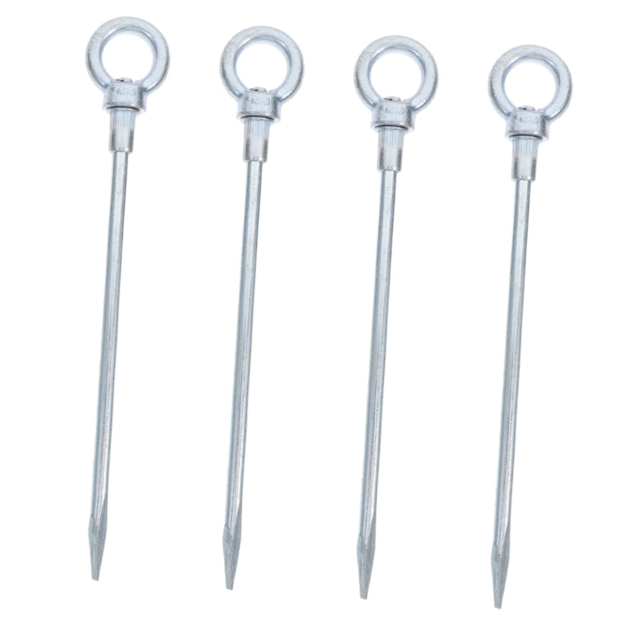 GOOHOCHY 4 Pcs Heavy Duty Tent Stakes Galvanized Ground Pegs for Secure Anchoring Grass Sand Soft Soil Durable Camping Tarp Pegs for Outdoor Adventures and Family Trips
