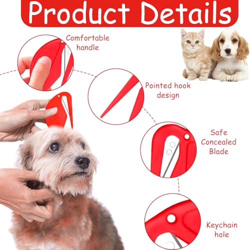 5 Stücke Entfilzungsmesser Katze,Entfilzungsmesser Katzen,Pet Knotting Comb,Entfilzer Mit Stahlklinge,Katzen Entfilzungsmesser,Entfilzungskamm Katze Für Katzen,Für Entfernt Verfilzungen