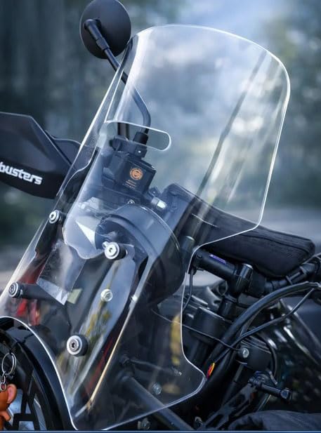 Touring Windscreen for RE Himalayan 450-13.5 inch (Clear) | Motorcycle WindShield for touring Riders-image-16