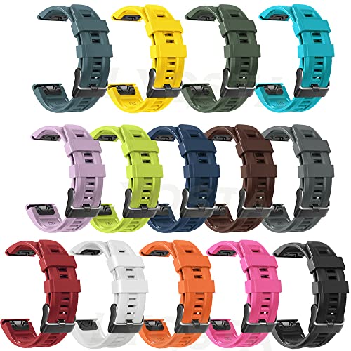 Correa de silicona transpirable antifricción para Garmin Fenix 5X Plus 3