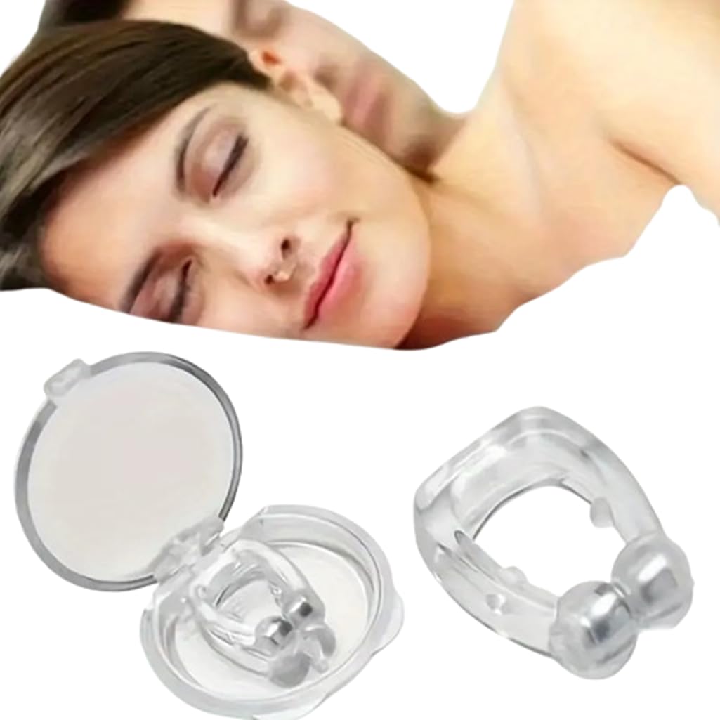 2pcs, Magnetic Anti Snoring Nose Clip, Improve Sleep Quality & Easily Breathe At Night, Comfortable & Reusable Snoring Stopper Device