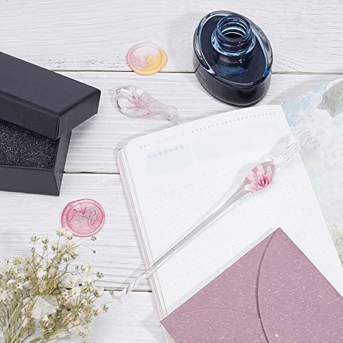 GORGECRAFT Set di Penne in Vetro con Penna per