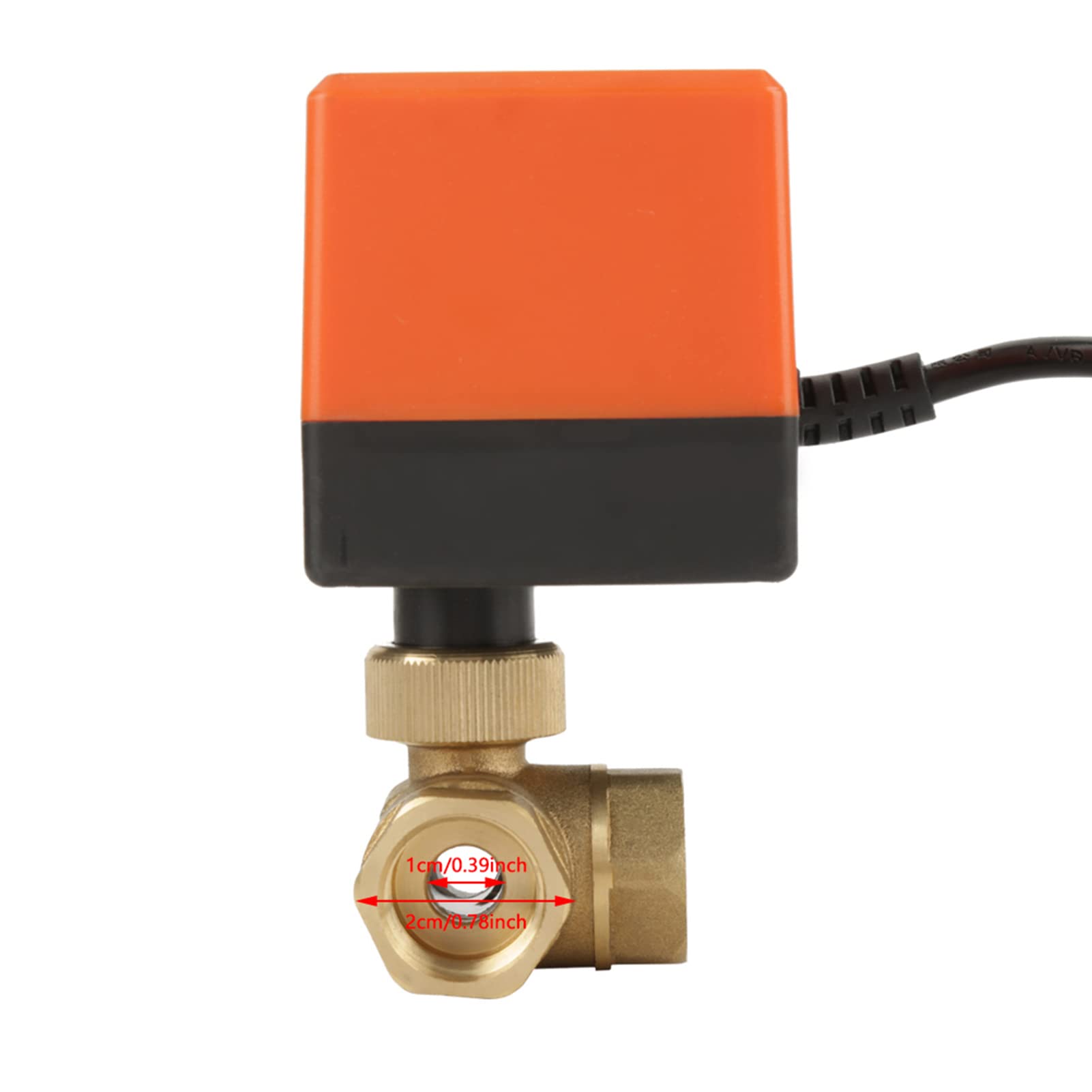 G1 / 2"Valvola elettrica motorizzata in ottone DN15 per controllo di flusso 3 vie 220VAC
