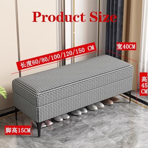 Banc de rangement orange compact pour optimiser les petits espaces - 3