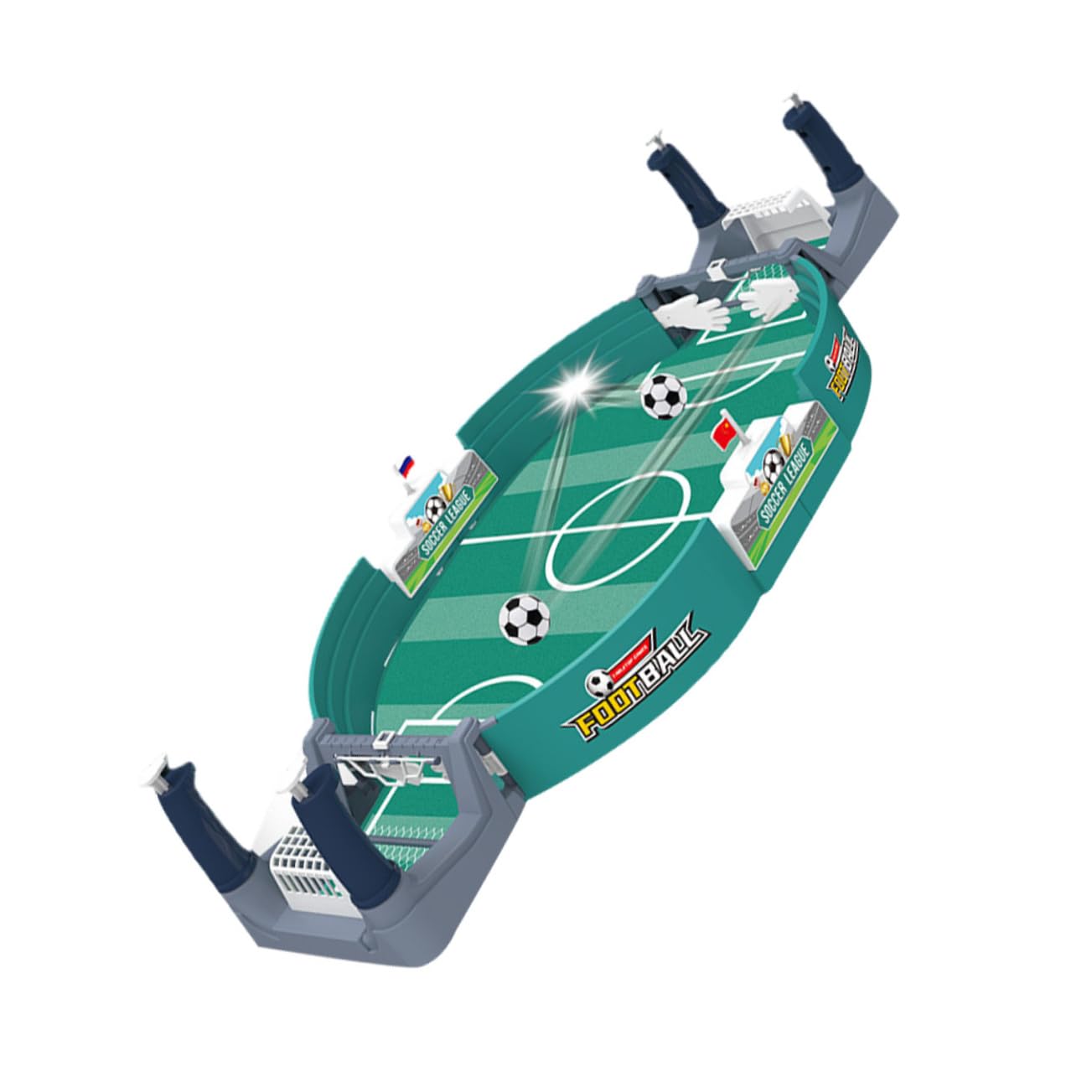 BIUDECO Interactive Table Soccer Game Fun Foosball for Compact for Indoor Play Enhances Motor Skills Hand Eye Coordination Present