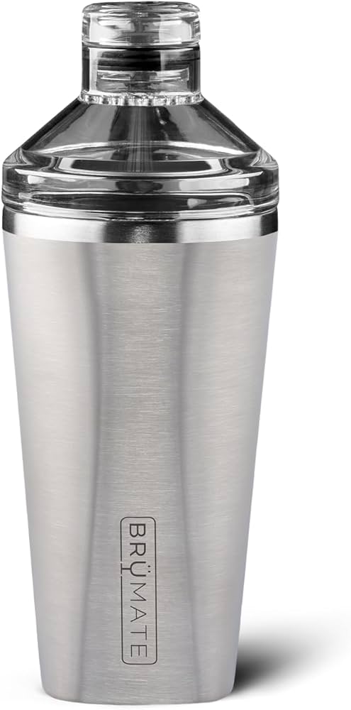 BrüMate Shaker, 20oz Triple-Insulated Stainless Steel Cocktail Shaker (Polished)