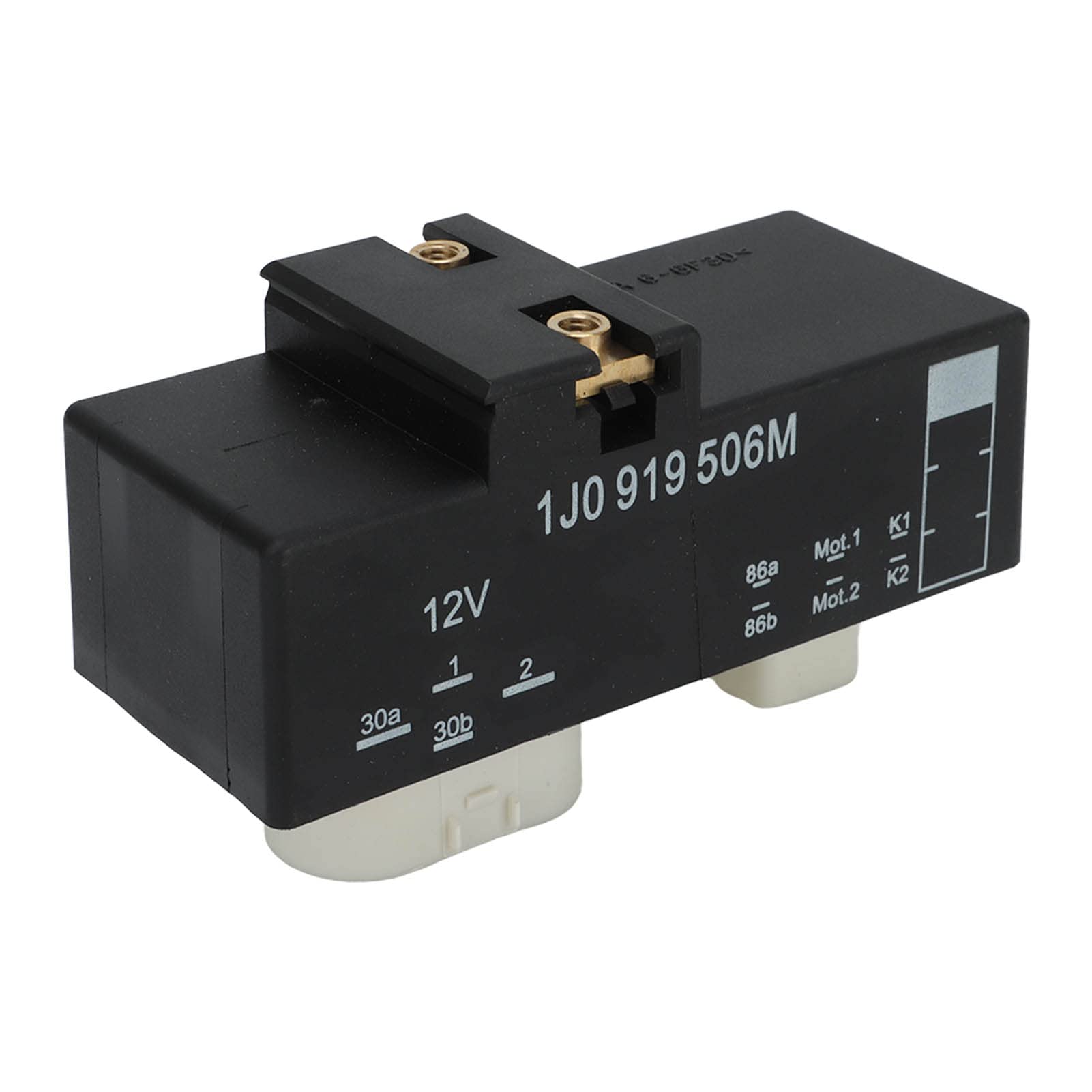 Naroote Relè di Controllo Ventola Radiatore Regolatore Efficiente 12V per A3, Materiale ABS, Adatto per, 1J0919506M, per Manutenzione Auto