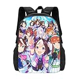 [Emzlikne] ウマ娘 プリティーダービー リュックサック バックパック 大容量 多機能 メンズ リュック ビジネスリュック バックパック 通学 出張 旅行 通勤 盗難防止 防水 丈夫 タウンリュック