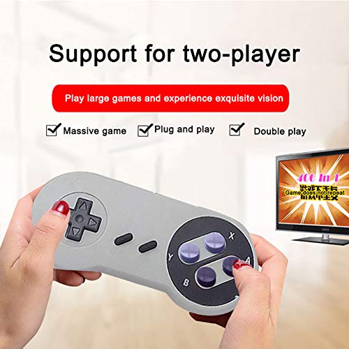 Retro Game Console- Handheld Video Game Console Classic Built-in 821 Games(Original SNES Style) with Controllers, Super Mini TV Classic Gaming Console Plug&Play HDMI HD Player for Kid Adult Gift