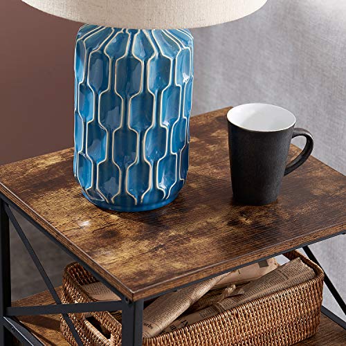 VECELO Night Stand, End Side Table with Storage Space and Door,Modern Nightstands for Living Room,Bedroom (Brown) - Image 6
