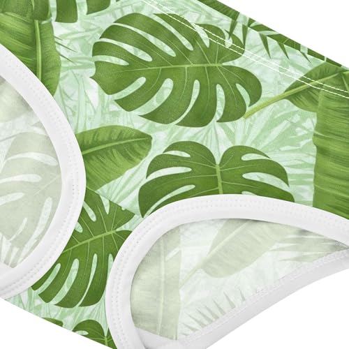 Lush Green Palm Leaves Girls Underwear Toddler 2t Cotton Panties Little Girl Aesthetic Briefs Underpants4
