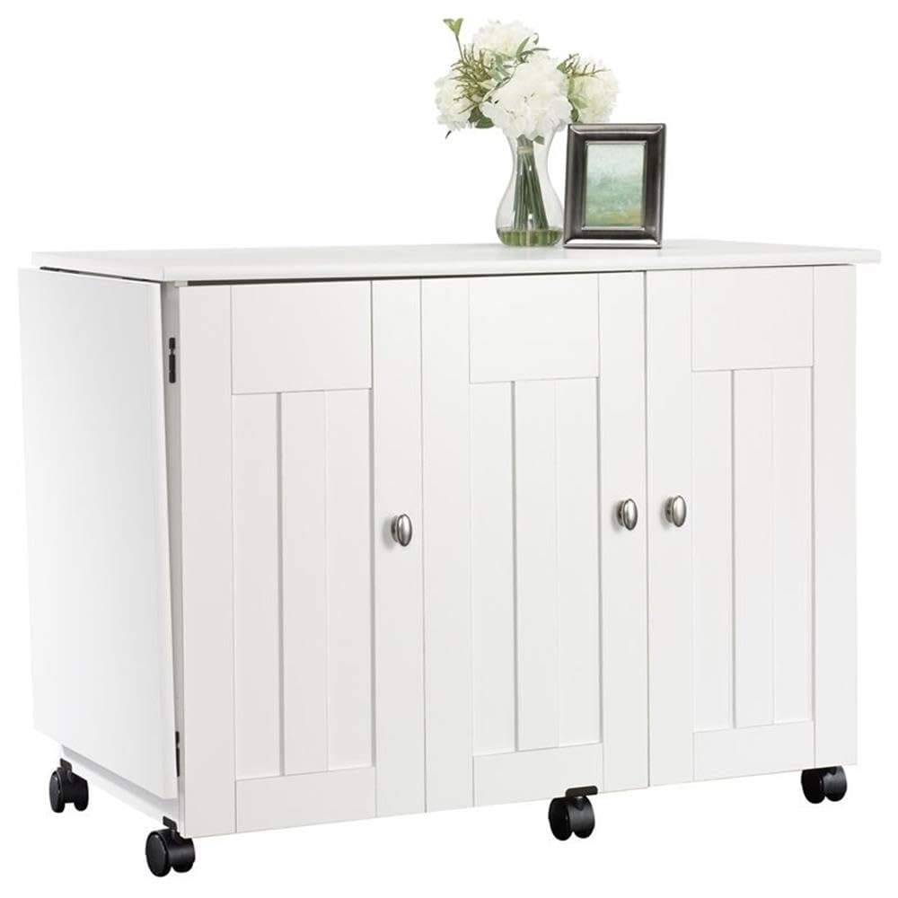 Amazon.com: Sauder Folding SewingTable & Craft Cart Storage