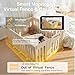 Ellie Pro Baby Monitor with Camera and Audio,5'' IPS 2K UHD Resolution,6000mAh Battery, Remote Pan-Tilt-5X Zoom, 2-Way Talk,No WiFi, Night Vision, Virtual Fence 24hr Play Back and 1000ft Range