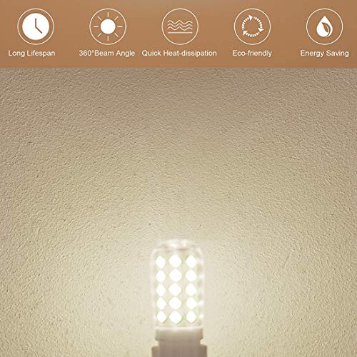 Kakemono 4W Dimmable E17 Led Bulb 6000K Daylight White 40Watt Microwave Range Hood Over Stove Appliance Light T7 Replacement, Pack Of 4 #TOP4