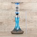 autofedern kaufen Gesamthöhe: ca. 55 cm Shi Carver russische Shisha Wasserpfeife mit Autofeder Gewindefeder Static Sailor Blue