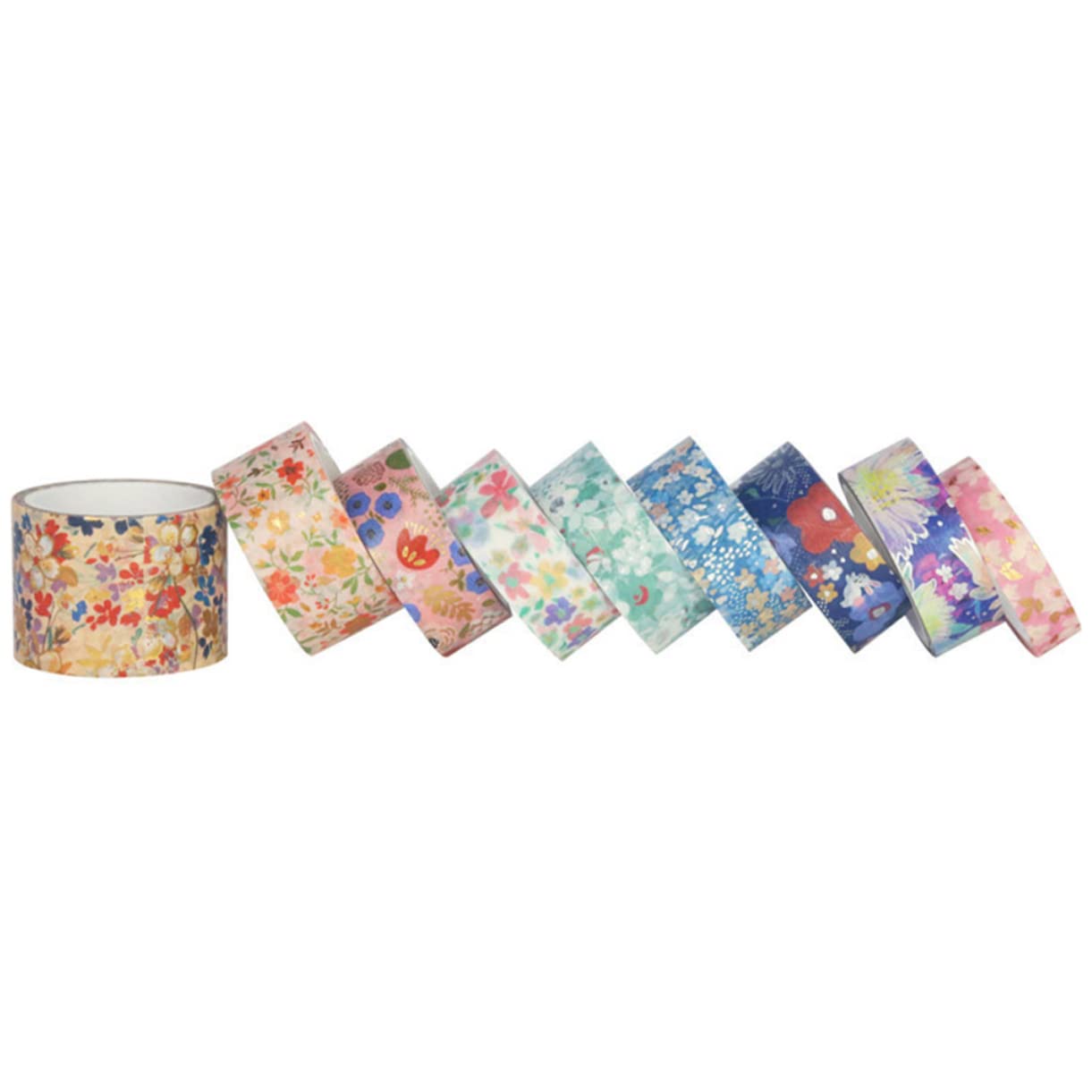 TEHAUX 45rollos Cinta Washi Floral para Scrapbooking De Cinta para Manualidades para Decoraciones y Proyectos De