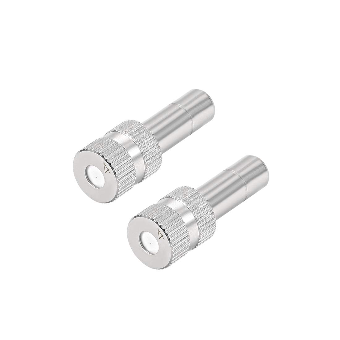 SOHNVWTGD Brass Misting Nozzle 0.016inch 0.4mm Orifice for 6mm Quick Connector 2Pcs