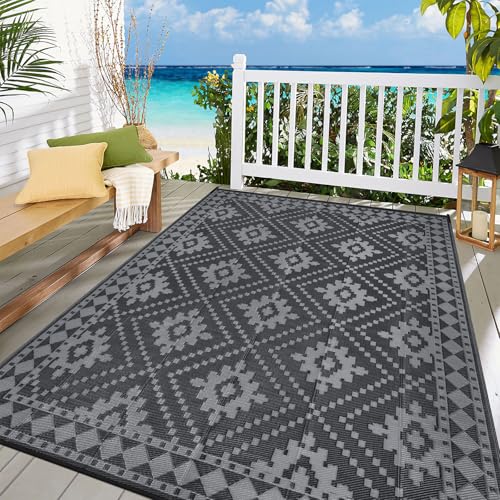 Enyhom Grande Tappeto da Esterno Impermeabile 150 x 240 cm, Plastica Riciclata Tappeto Esterno Camper Reversibile Leggera Coperta da Picnic per Esterni per Giardino, Terrazza Enyhom Grande Tappeto da Esterno Impermeabile 150 x 240 cm, Plastica Riciclata Tappeto Esterno Camper Reversibile Leggera Coperta da Picnic per Esterni per Giardino, Terrazza