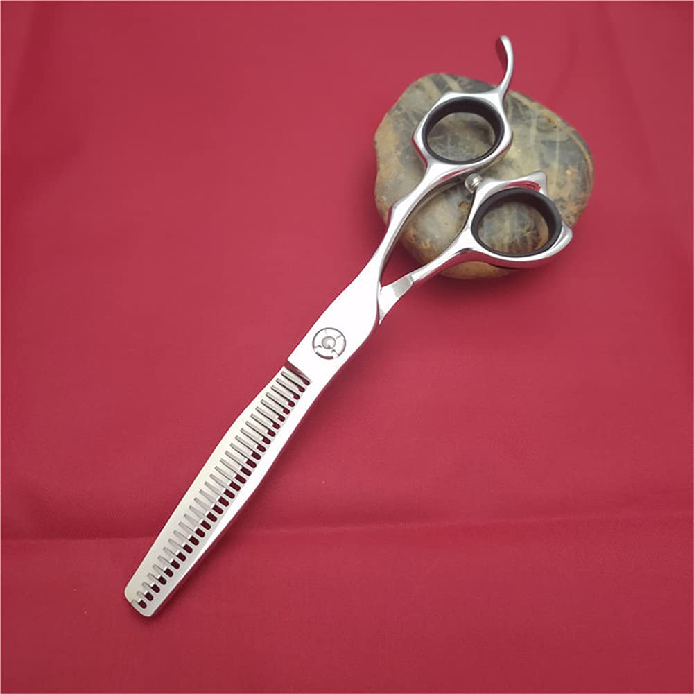 Kit De Ciseaux De Coupe De Cheveux Professionnels, Ciseaux De Coiffure en Acier Inoxydable 440C Ensemble De Ciseaux, pour Salon, Barbier Ou Usage Domestique, Adapté À La Cisaille Plate,6.0 inch