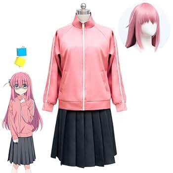ぼっち・ざ・ろっく 後藤ひとり コスプレ衣装　Mサイズ Amazon.co.jp: [NOKIJP] 後藤ひとり コスプレ衣装 ウィッグ付き