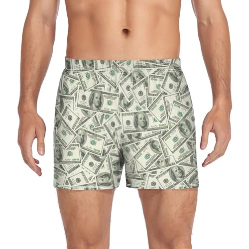 Men's Boxers Short Soft Underwear Premium Woven Short Inseam Boxer Shorts Sleep Pajamas