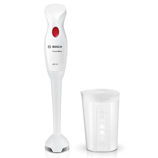 Bosch Handmixer CleverMixx in Weiß/Rot