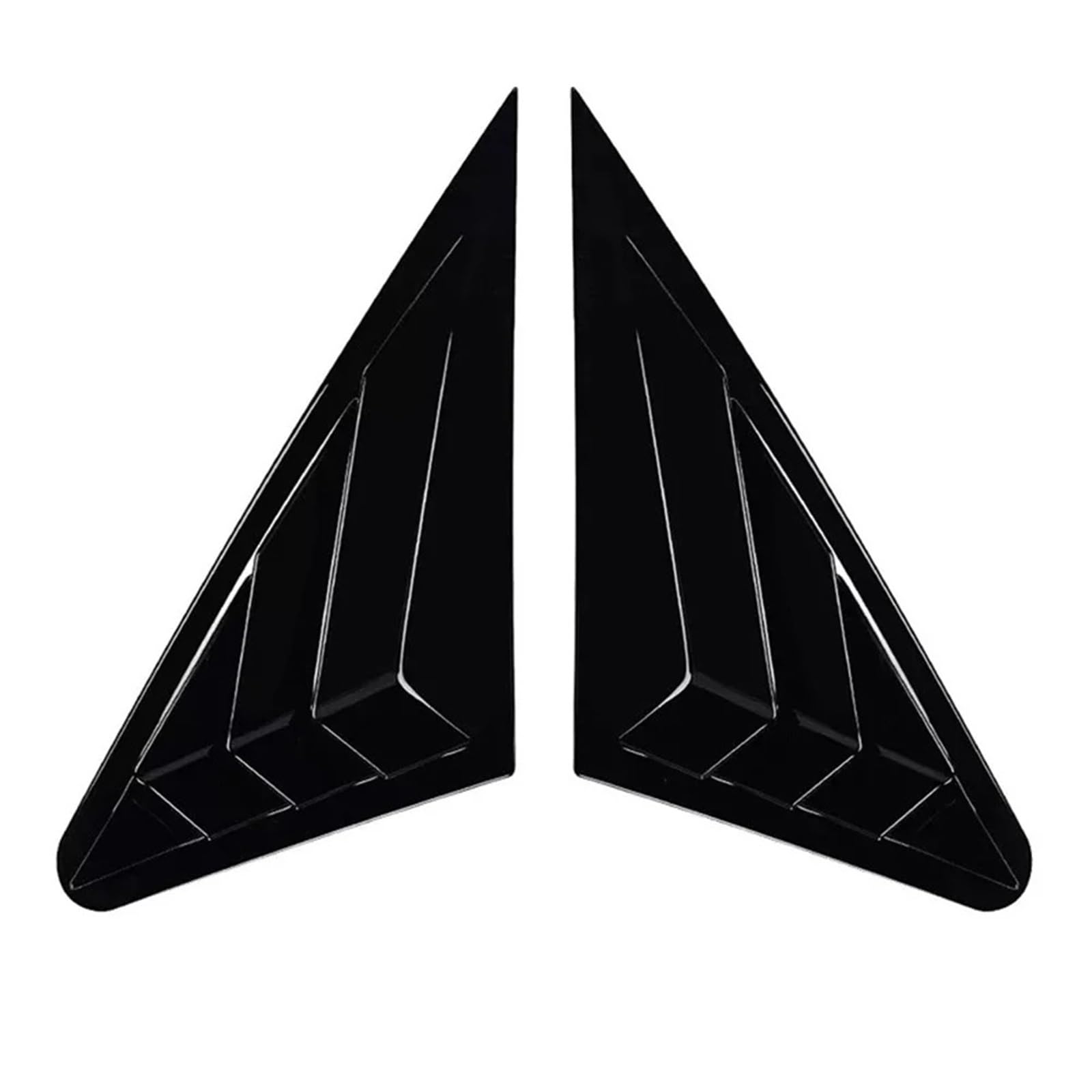 Żaluzja Tylnej Szyby Bocznej Jasnoczarne żaluzje tylnej szyby samochodu niekompatybilne z wykończeniem Sportback Tylne okno trójkątne okno(Bright black)