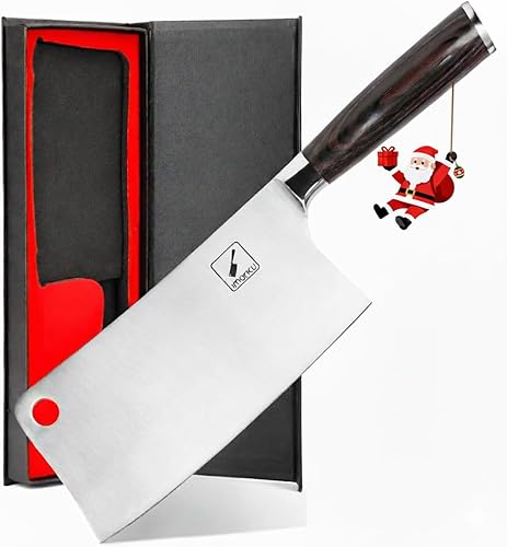 Vista 26 de imarku Cuchillo de chef – Cuchillo de cocina profesional de 8 pulgadas, cuchillo japonés de acero inoxidable de alto carbono, cuchillos de chef
