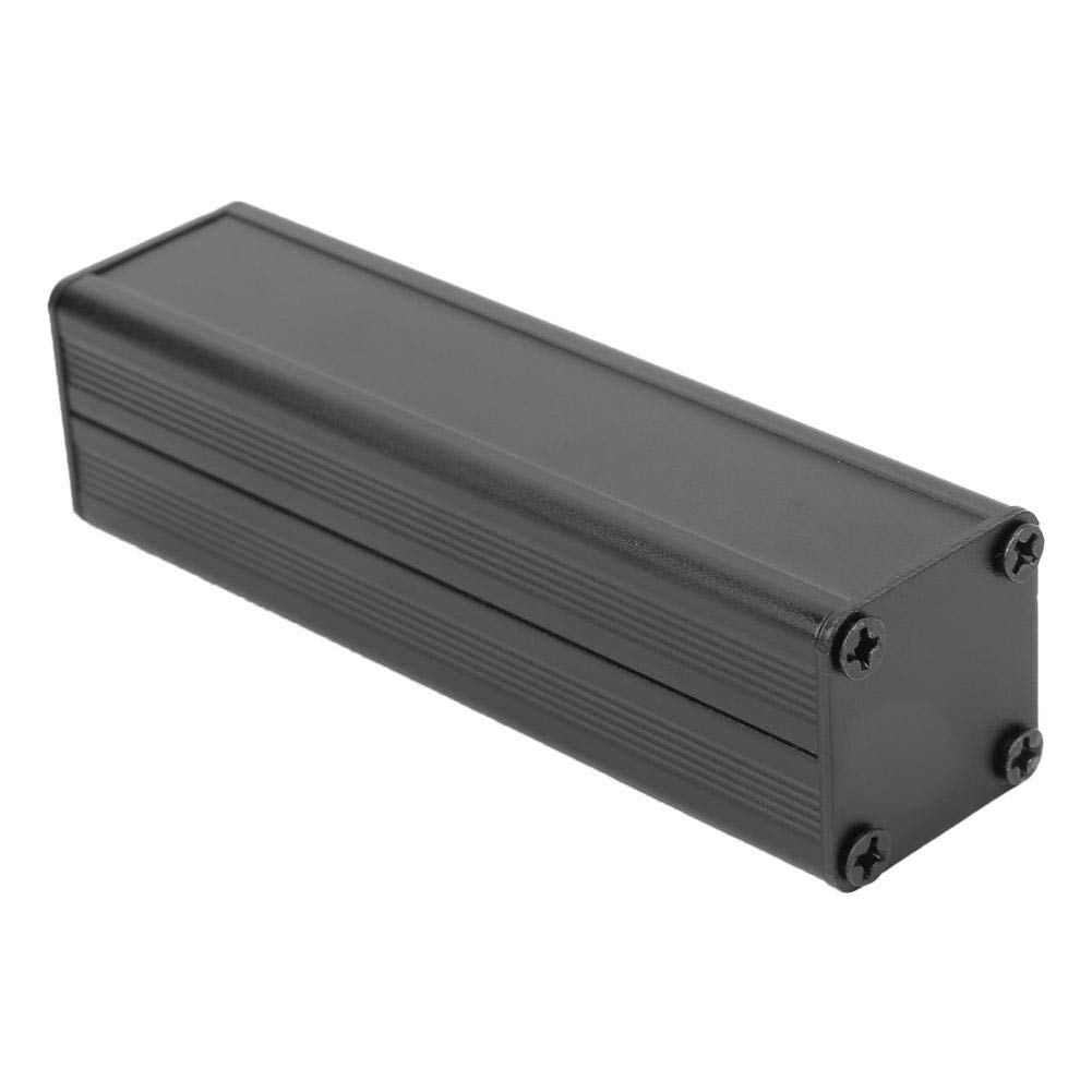 Aluminum Project Box – 33x114x150mm, Sandblasted Black, Heat Dissipation PCB Enclosure For Electronics & DIY