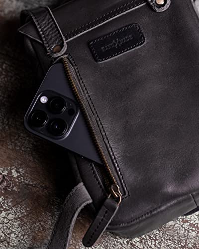 Trip Machine Company Genuine Leather Handmade Waist Drop Thigh Bag Fanny Pack4