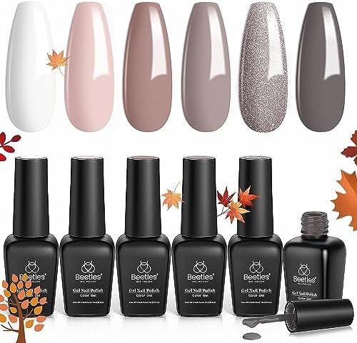 Beetles Lucky Box Pisces Zodiac Sign Gel Nail Polish Kit - Mother’s Day Spring Nails 6 Colors (02.19-03.20)