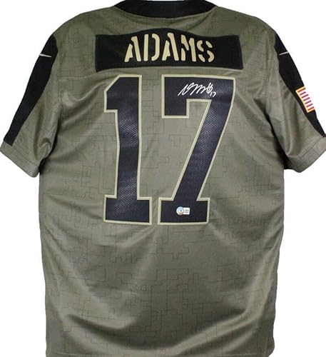 Davante Adams Packers Signed Nike Salute To Service Limited Player JSY-BAW Holo - Autographed NFL Jerseys