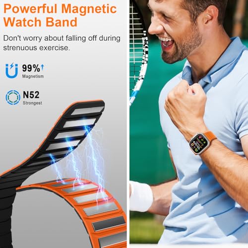 Tasikar Magnetic Silicone Apple Watch Band (42–49mm) — view 4