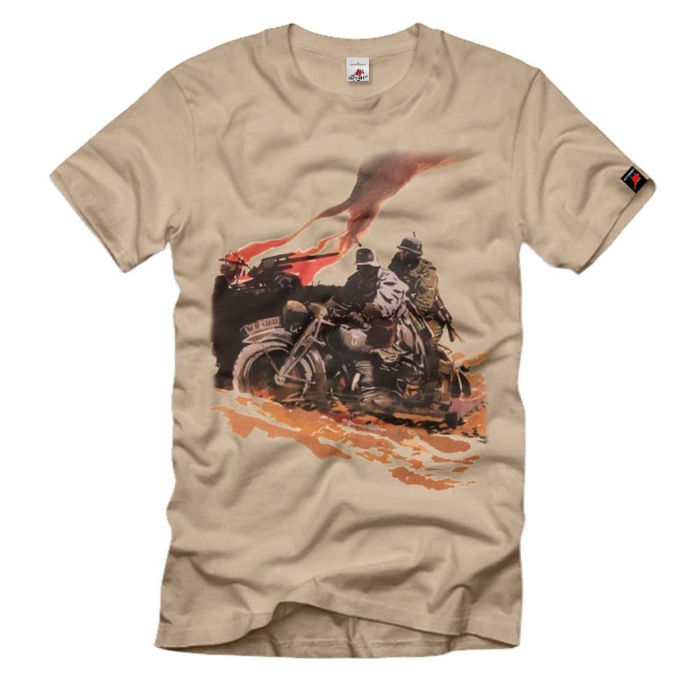 T-shirt pour moto sable M robuste - Maille renforcée modèle 38265 - 3