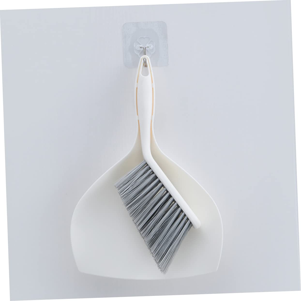 ORFOFE Set Scopa da Tavolo e Paletta Piccola in Plastica Resistente, Spazzola Flessibile per Pulizia Scrivania e Interni Auto, Accessori Pulizia Cucina e Casa Portatili