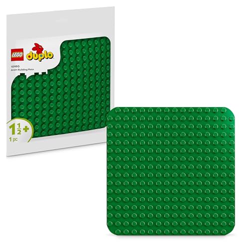 LEGO DUPLO Bauplatte in Grün – Montessori Spielzeug für Jungen & Mädchen ab 1 Jahr – Baumodell für Kleinkinder zum Bauen und Ausstellen – Lernspielzeug - Kinder Geschenk zum Geburtstag – 10460