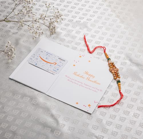 Image of Amazon Pay Gift Card - Happy Rakshabandhan Greeting Card by Alicia Souza + Free Rakhi Inside