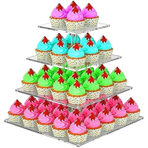 KKEETUR 4 Tier Cupcake Stand Cover