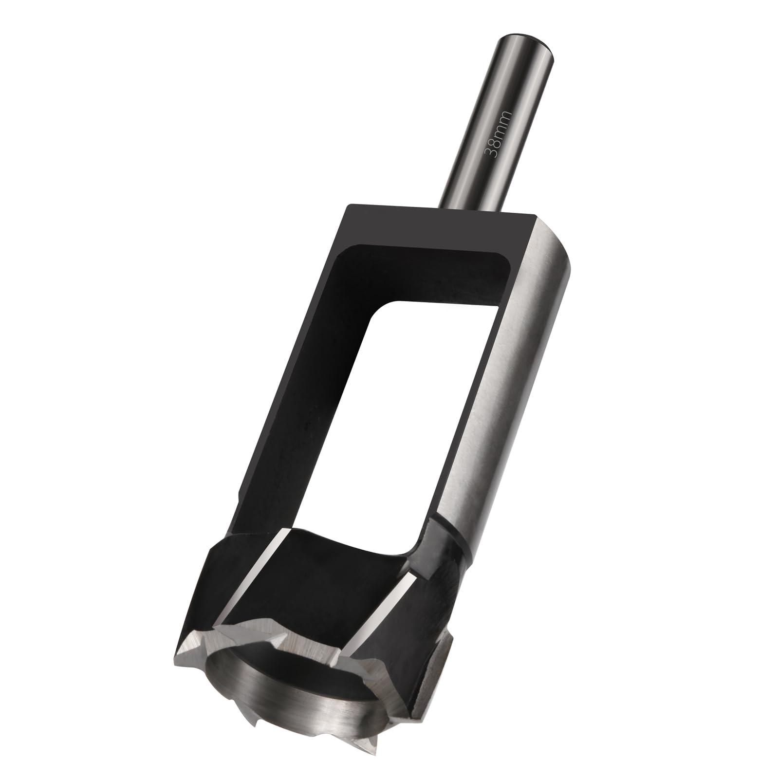 Vearter 38mm Wood Plug Cutter Dowel Maker, Round Shank Carbon Steel Claw & Tapered Drill Bit, Cork Drill Bit for Woodworking Furniture Making