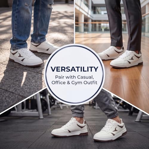 Image of YOHO Men's Sneakers Flo | Stylish & Comfortable | Low Top, Lace Up Casual Shoes for Man /Gents