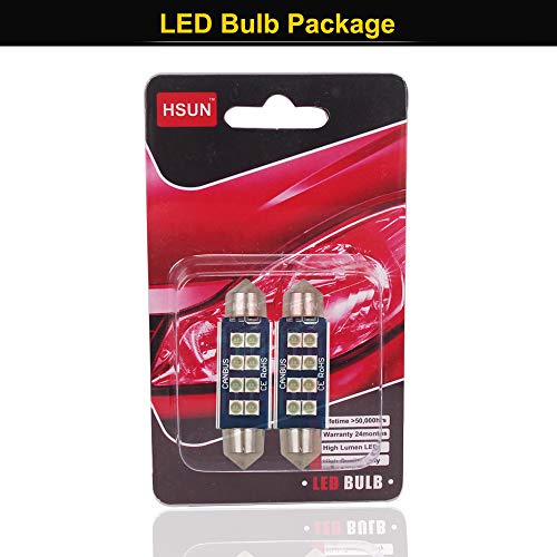 HSUN 42mm LED Festoon Interior Bulbs Ice Blue 2 Pack miniatura 7