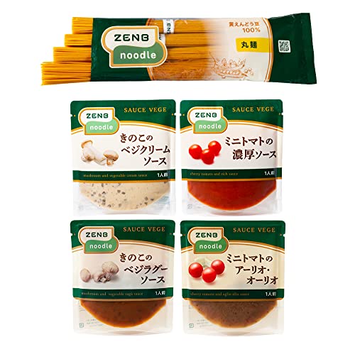 ZENB ゼンブ ヌードル 4食(1袋)+ ソース 4食(4種×1袋) ZENB ゼンブ ヌードル 4食(1袋)+ ソース 4食(4種×1袋)